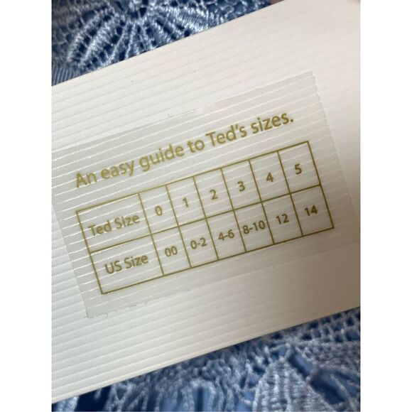 Ted Baker London Women's Floral Mixed Valens Lace Midi Dress Blue Size 4-6 NWT - Picture 7 of 13